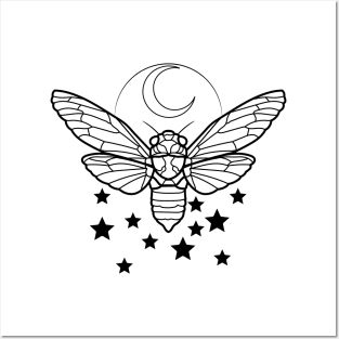 Night Cicada Posters and Art